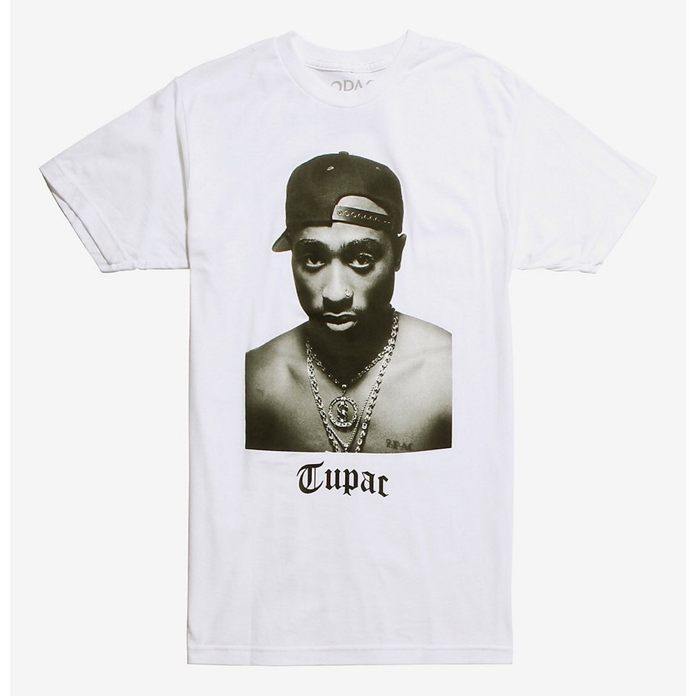 Tupac Black and White photo T-shirt